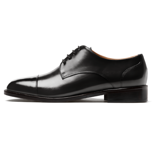Black Calf Cap Toe Derby - Image 3