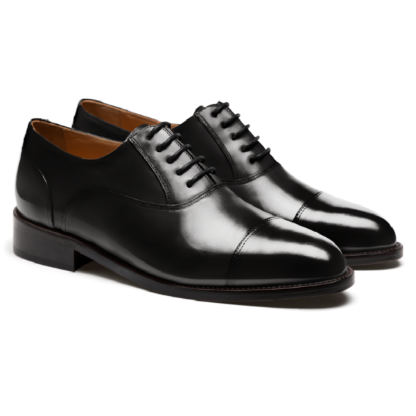 Black Calf Cap Toe Oxford - Image 2