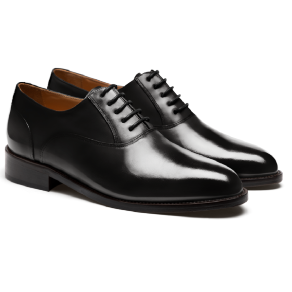 Black Calf Plain Toe Oxford - Image 2