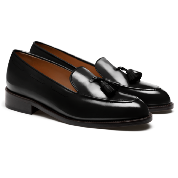 Black Calf Tassel Loafer - Image 2