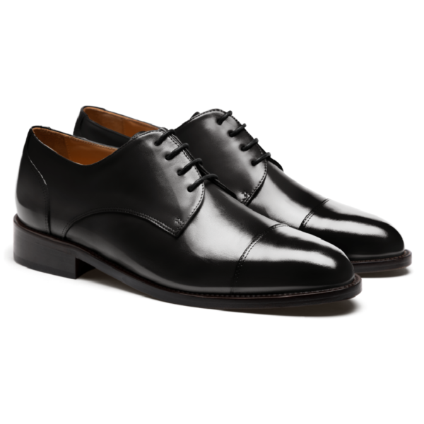 Black Calf Cap Toe Derby - Image 2