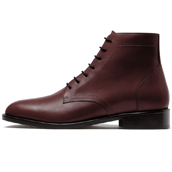 Dark Cherry LaceUp Boot - Image 3
