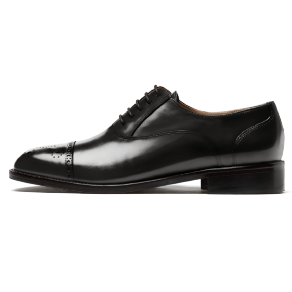 Black Calf Cap Toe Brogue - Image 3