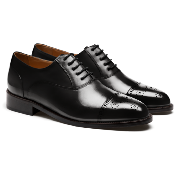 Black Calf Cap Toe Brogue - Image 2