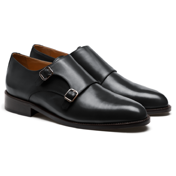 Black Double Monkstrap - Image 2
