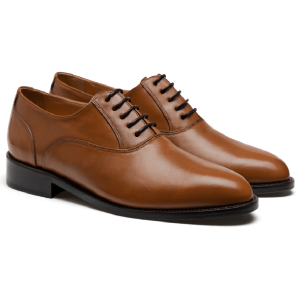 Tan Plain Toe Oxford - Image 2