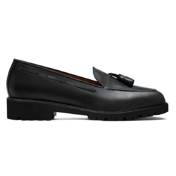 Black Semi Casual Tassel Loafer